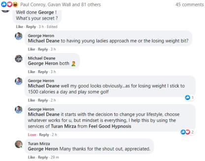 Facebook Weight Lose Testimonial