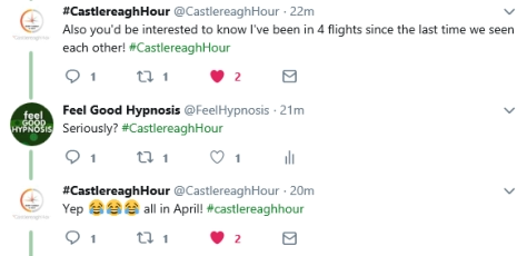 Feedback of fear of flying with hypnosis