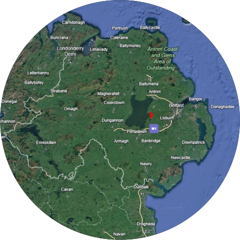 satalight view of Northenr Ireland